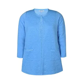 Zhenzi Reimer Longline Cardigan in Sky Blue